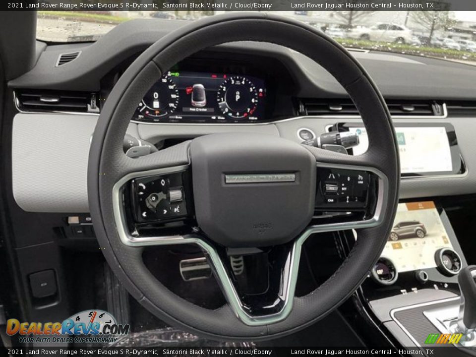 2021 Land Rover Range Rover Evoque S R-Dynamic Santorini Black Metallic / Cloud/Ebony Photo #17