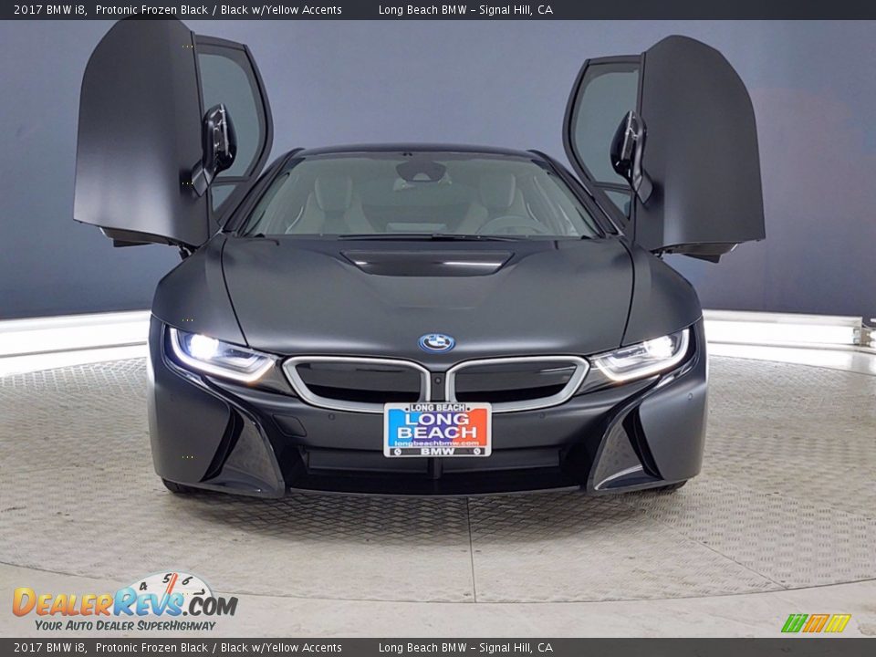 2017 BMW i8 Protonic Frozen Black / Black w/Yellow Accents Photo #7