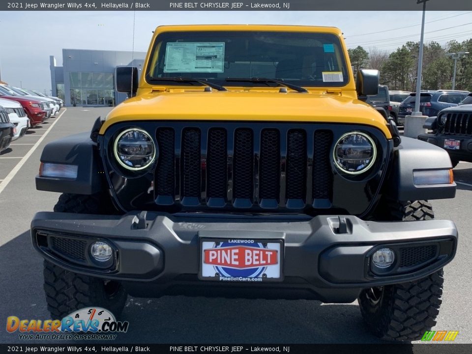 2021 Jeep Wrangler Willys 4x4 Hellayella / Black Photo #3