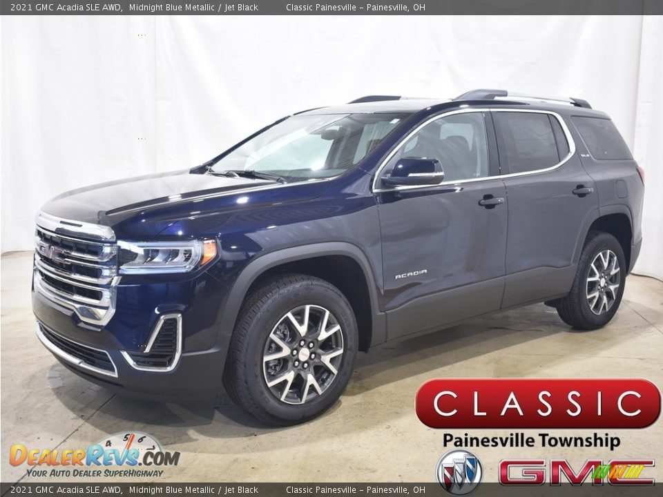 2021 GMC Acadia SLE AWD Midnight Blue Metallic / Jet Black Photo #1