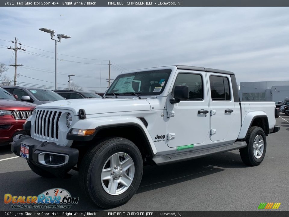 2021 Jeep Gladiator Sport 4x4 Bright White / Black Photo #1