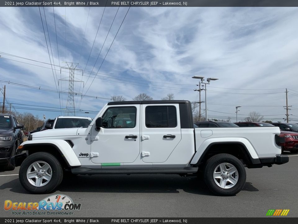 2021 Jeep Gladiator Sport 4x4 Bright White / Black Photo #4