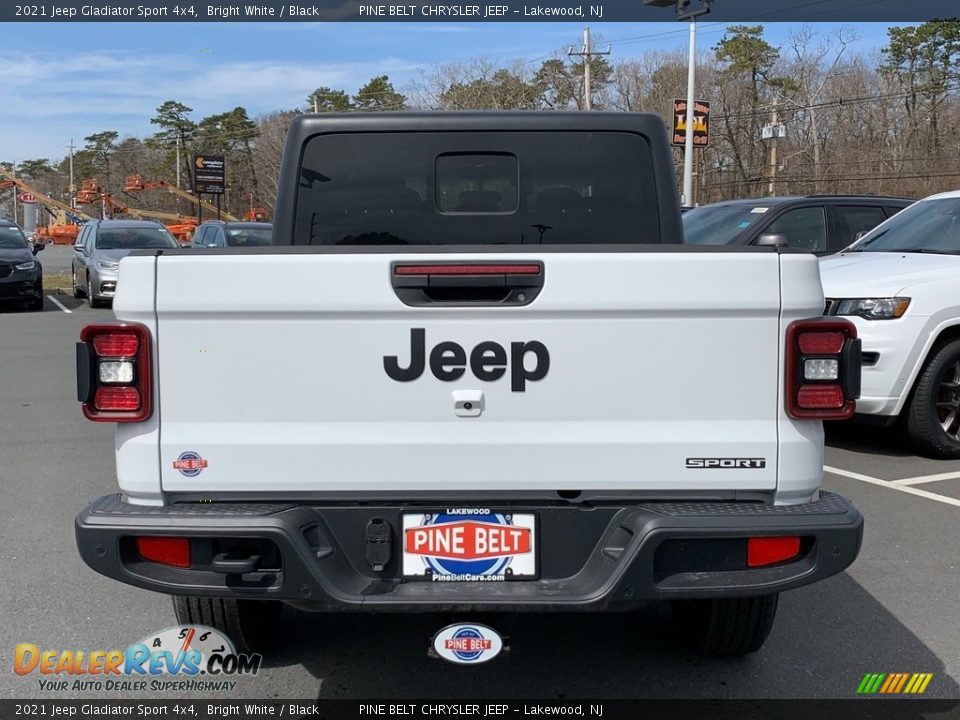 2021 Jeep Gladiator Sport 4x4 Bright White / Black Photo #7