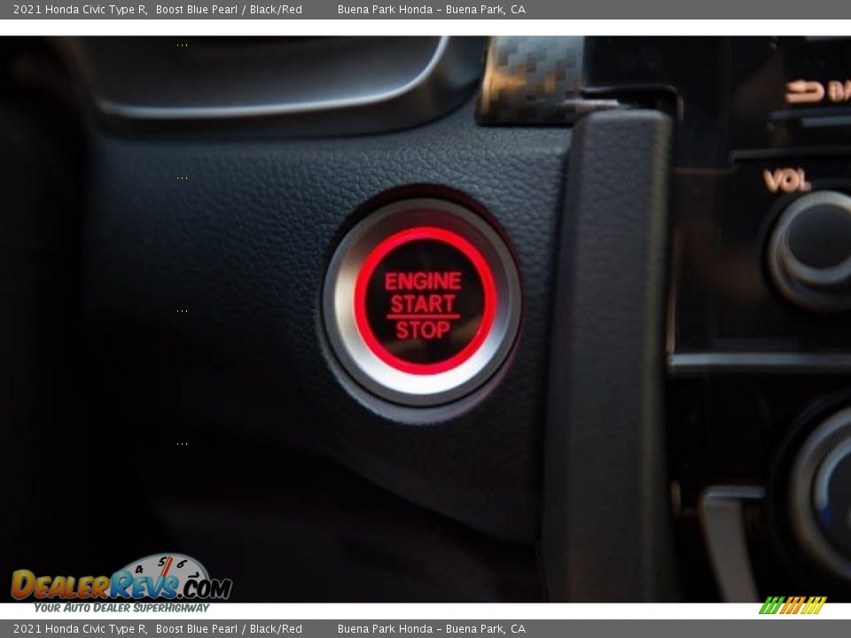 2021 Honda Civic Type R Boost Blue Pearl / Black/Red Photo #24