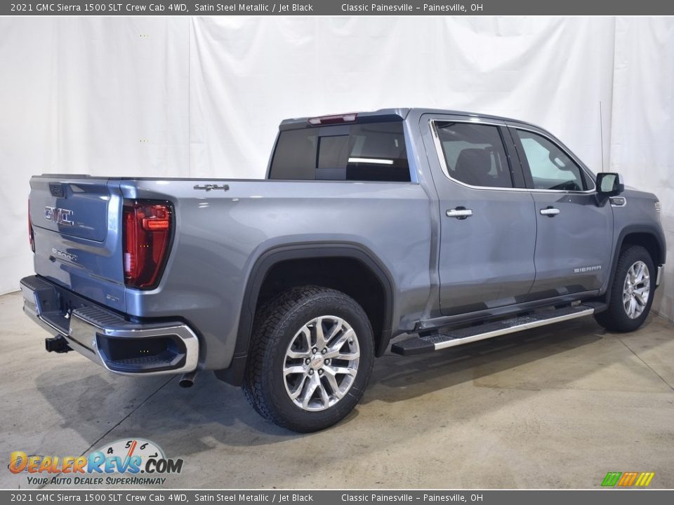 2021 GMC Sierra 1500 SLT Crew Cab 4WD Satin Steel Metallic / Jet Black Photo #2