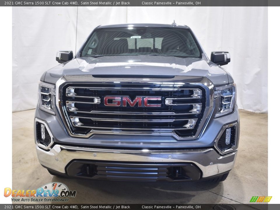 2021 GMC Sierra 1500 SLT Crew Cab 4WD Satin Steel Metallic / Jet Black Photo #4