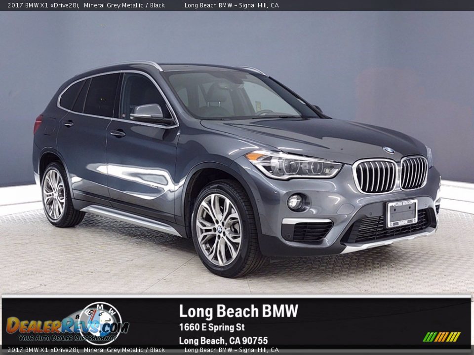 2017 BMW X1 xDrive28i Mineral Grey Metallic / Black Photo #1