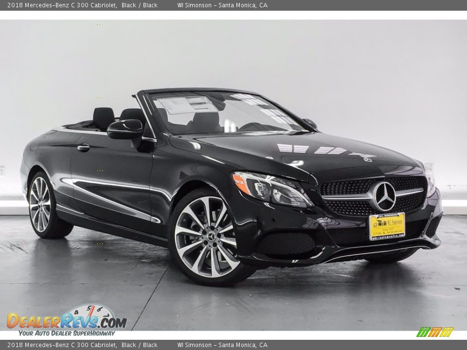 2018 Mercedes-Benz C 300 Cabriolet Black / Black Photo #12