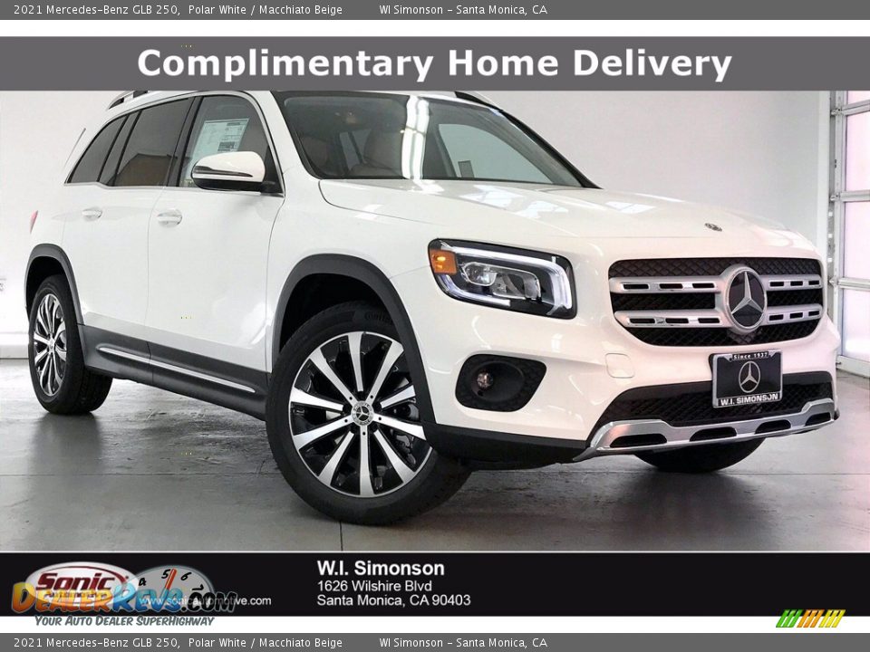 2021 Mercedes-Benz GLB 250 Polar White / Macchiato Beige Photo #1