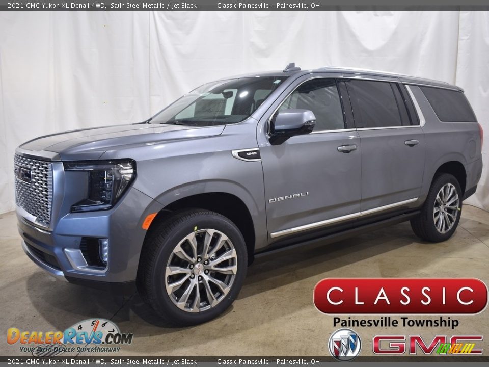 2021 GMC Yukon XL Denali 4WD Satin Steel Metallic / Jet Black Photo #1