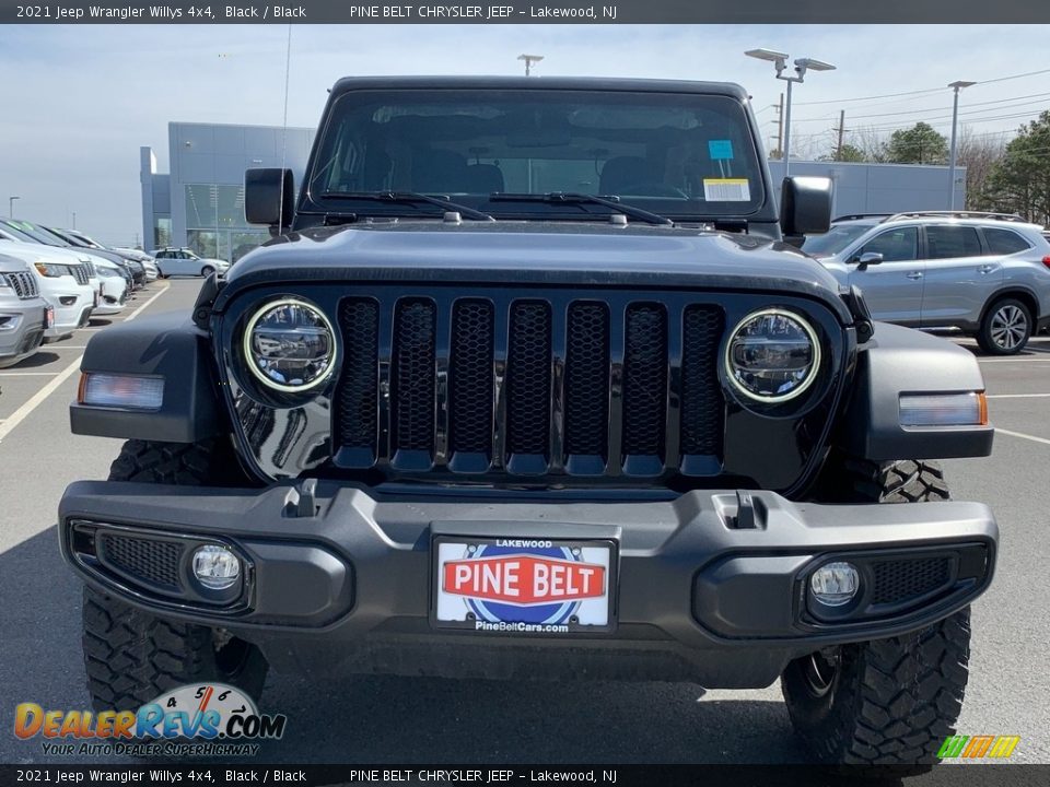 2021 Jeep Wrangler Willys 4x4 Black / Black Photo #3