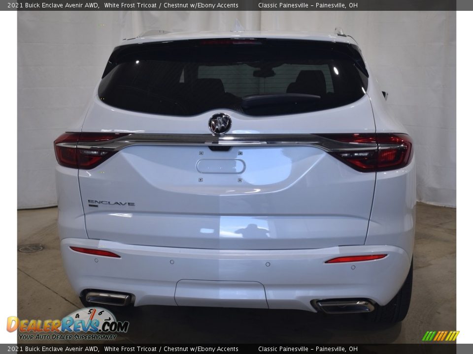 2021 Buick Enclave Avenir AWD White Frost Tricoat / Chestnut w/Ebony Accents Photo #3