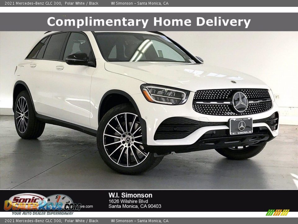 2021 Mercedes-Benz GLC 300 Polar White / Black Photo #1