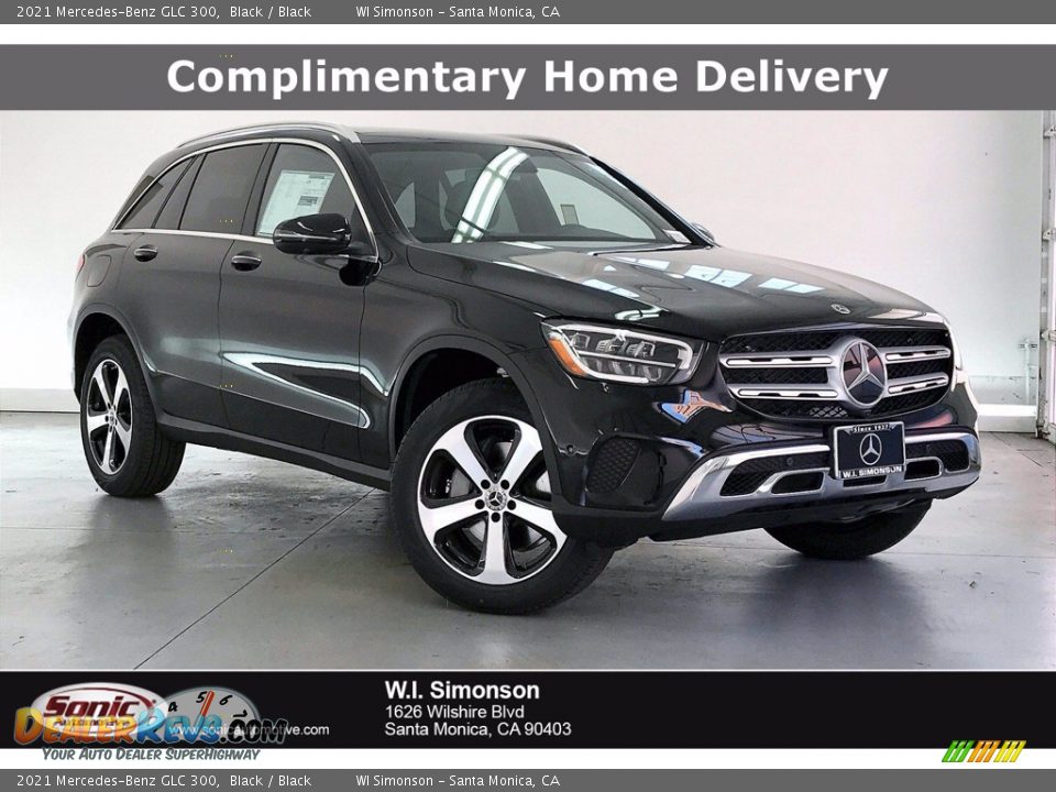 2021 Mercedes-Benz GLC 300 Black / Black Photo #1