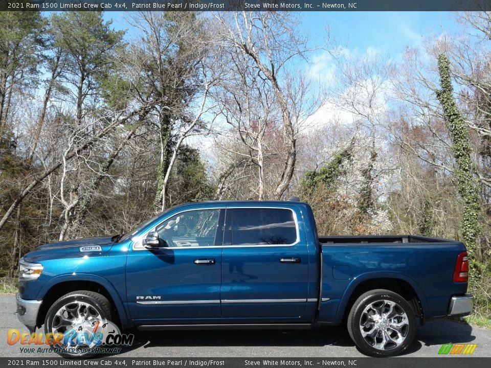 2021 Ram 1500 Limited Crew Cab 4x4 Patriot Blue Pearl / Indigo/Frost Photo #1