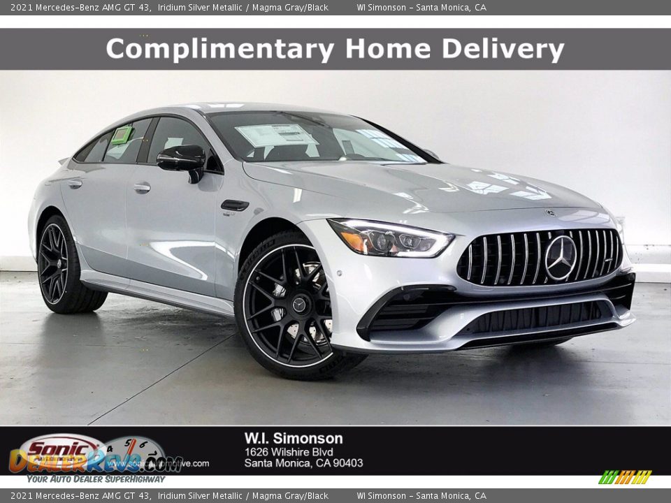 2021 Mercedes-Benz AMG GT 43 Iridium Silver Metallic / Magma Gray/Black Photo #1