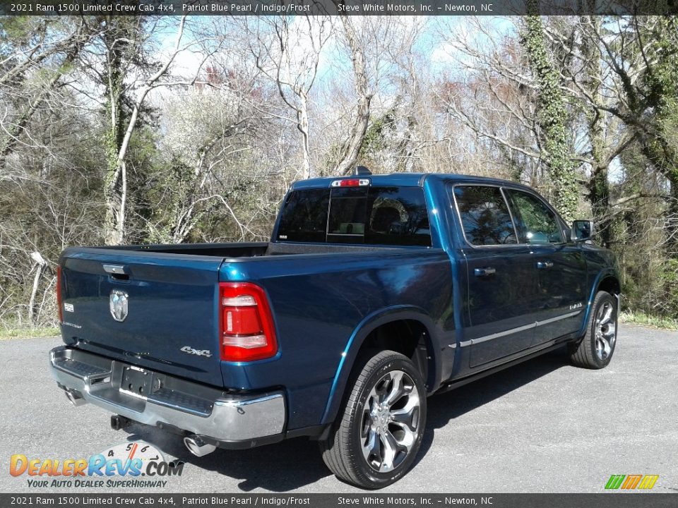 2021 Ram 1500 Limited Crew Cab 4x4 Patriot Blue Pearl / Indigo/Frost Photo #6