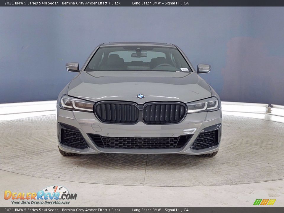 2021 BMW 5 Series 540i Sedan Bernina Gray Amber Effect / Black Photo #2