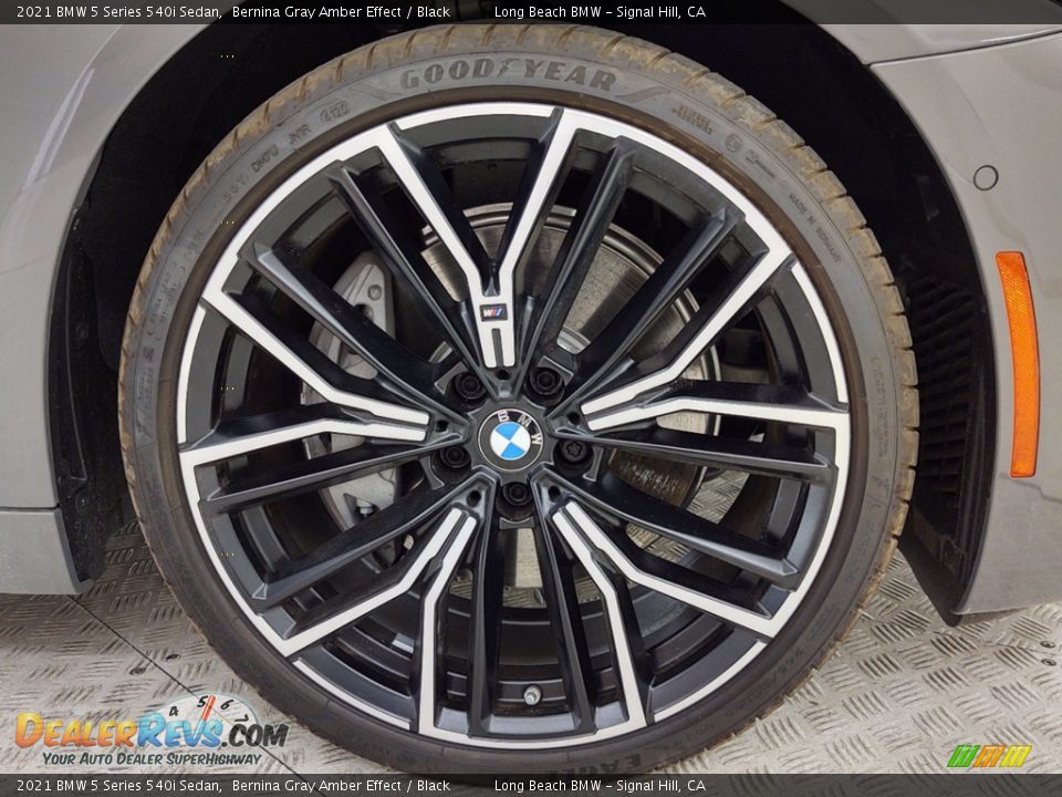 2021 BMW 5 Series 540i Sedan Bernina Gray Amber Effect / Black Photo #3