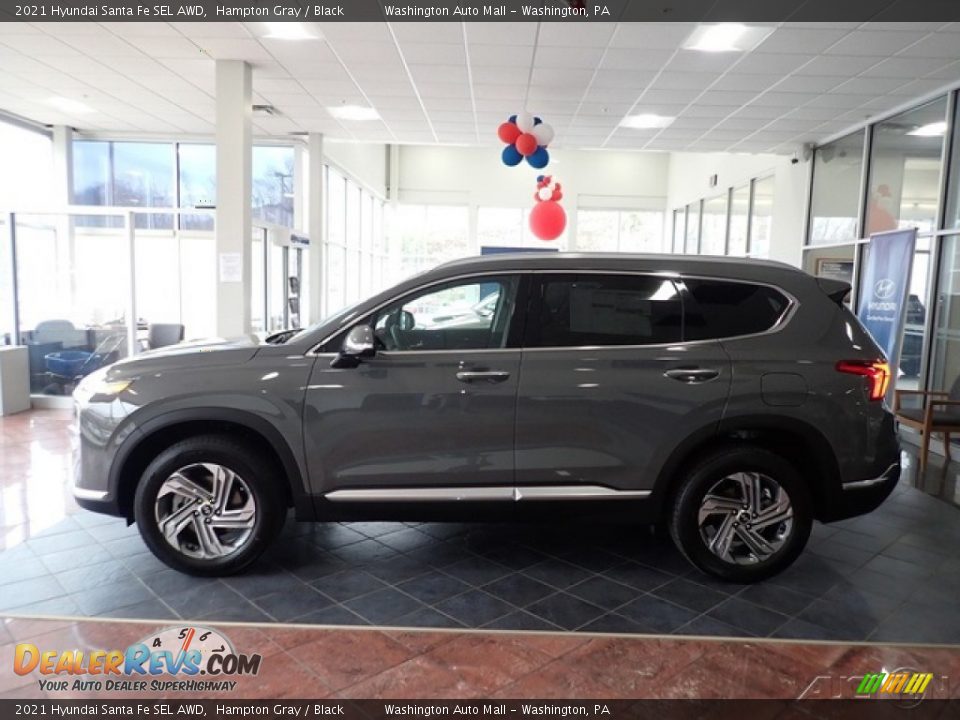 2021 Hyundai Santa Fe SEL AWD Hampton Gray / Black Photo #1