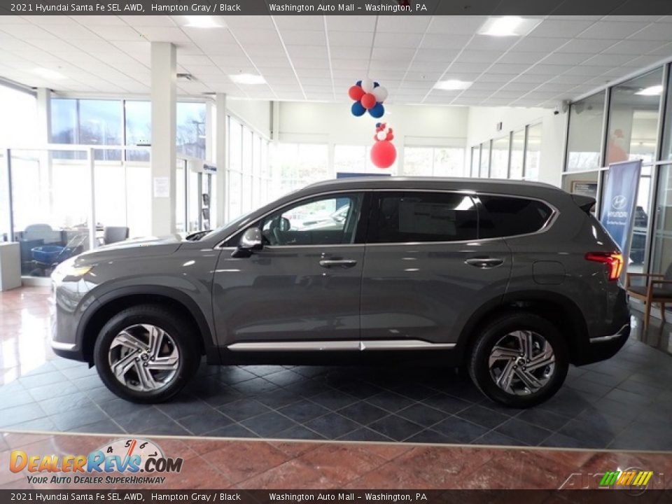 2021 Hyundai Santa Fe SEL AWD Hampton Gray / Black Photo #1