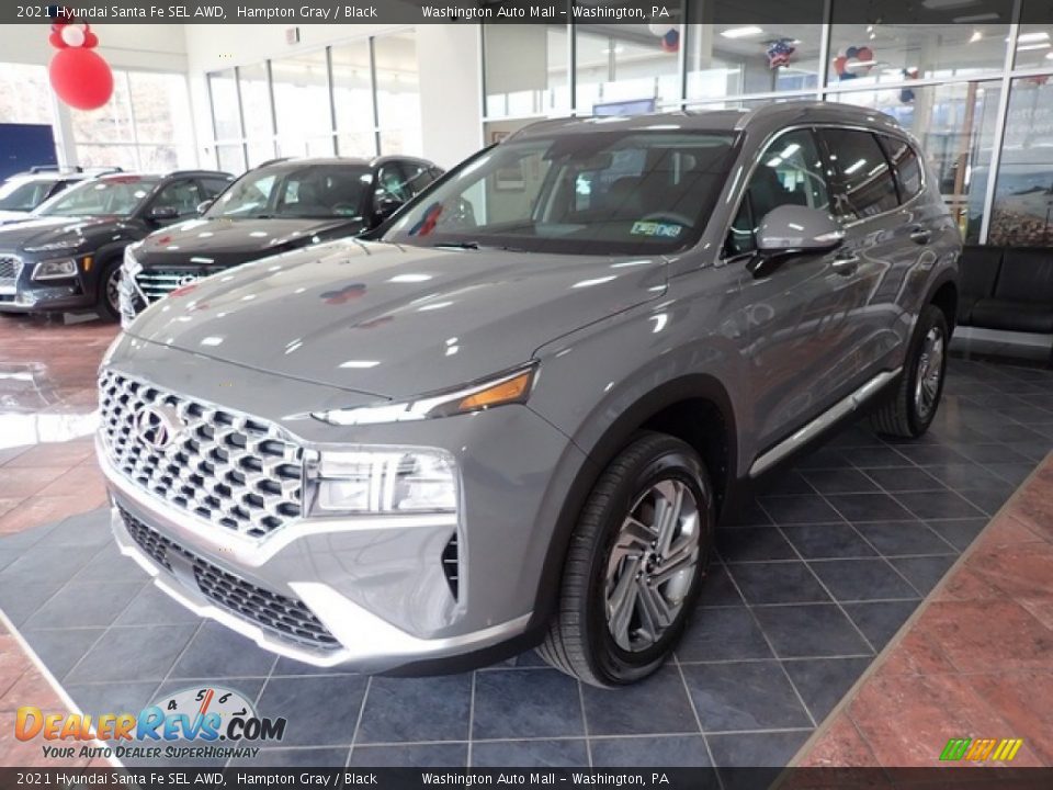 2021 Hyundai Santa Fe SEL AWD Hampton Gray / Black Photo #2