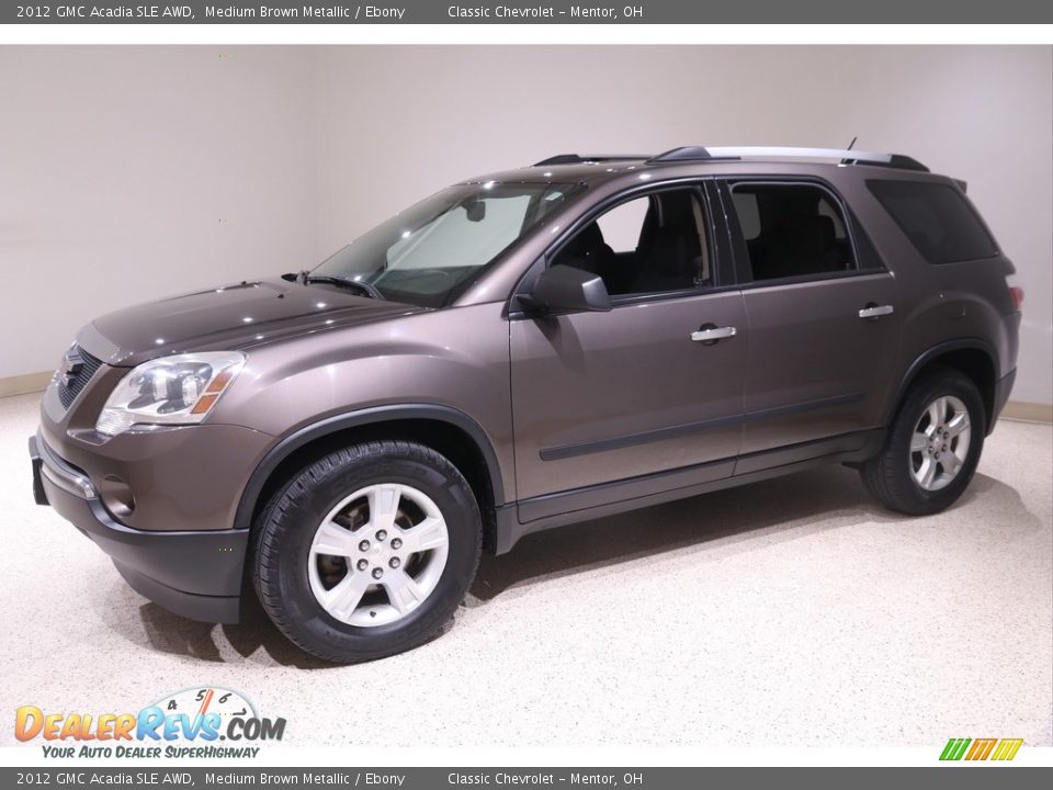 2012 GMC Acadia SLE AWD Medium Brown Metallic / Ebony Photo #3