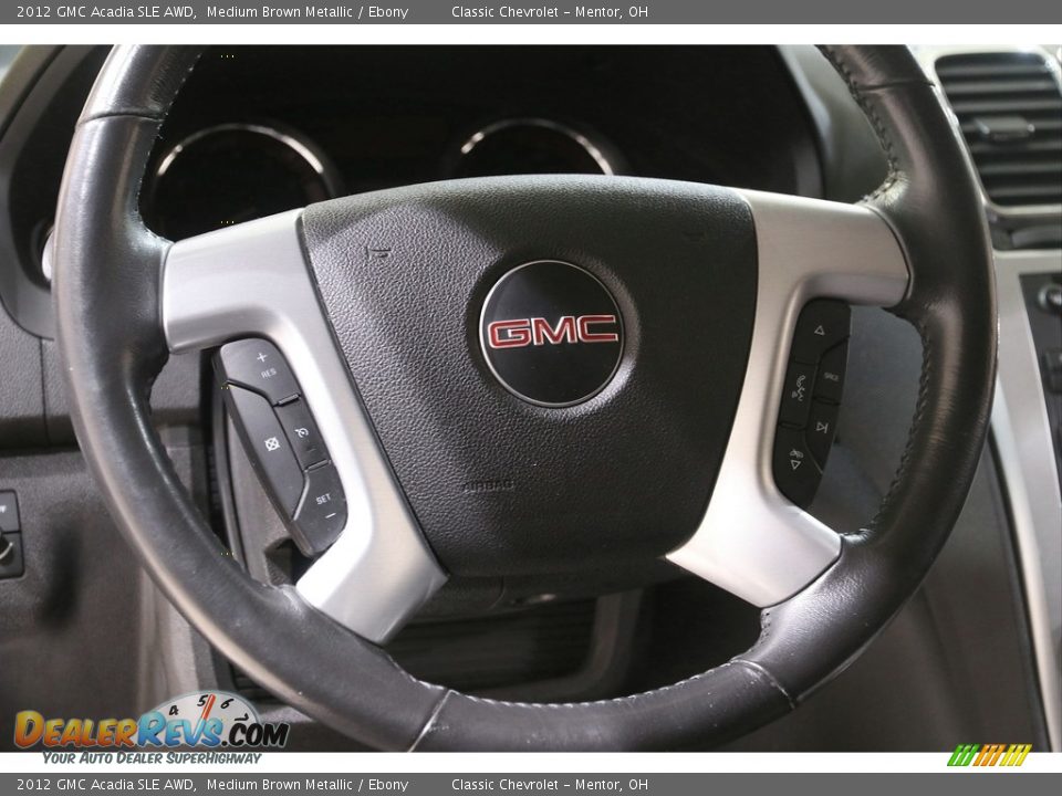 2012 GMC Acadia SLE AWD Medium Brown Metallic / Ebony Photo #7