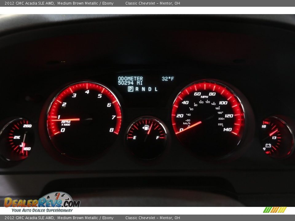 2012 GMC Acadia SLE AWD Medium Brown Metallic / Ebony Photo #8