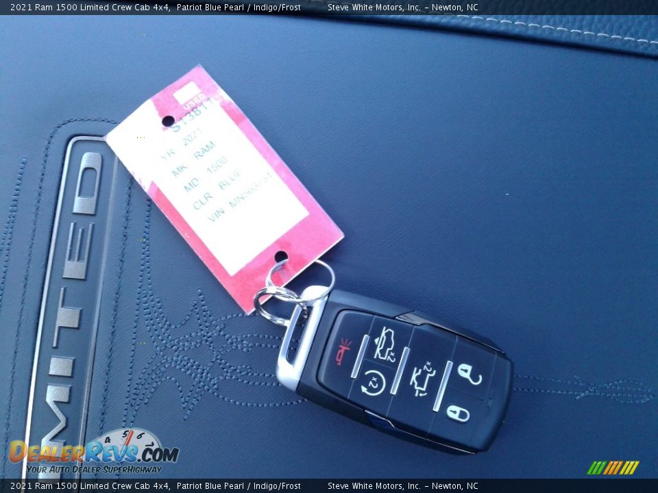 2021 Ram 1500 Limited Crew Cab 4x4 Patriot Blue Pearl / Indigo/Frost Photo #36