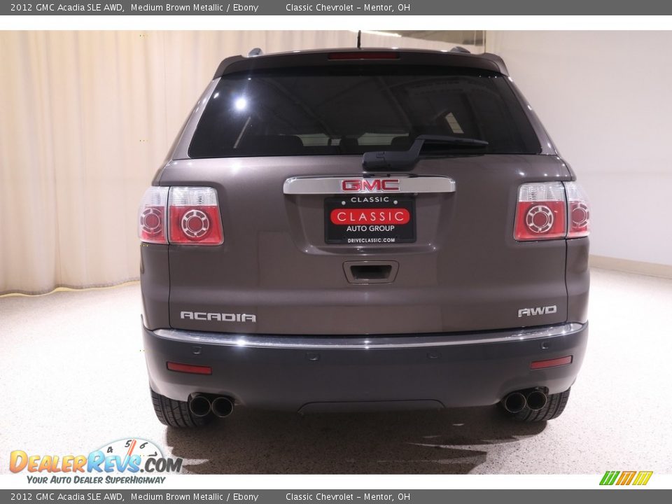 2012 GMC Acadia SLE AWD Medium Brown Metallic / Ebony Photo #17