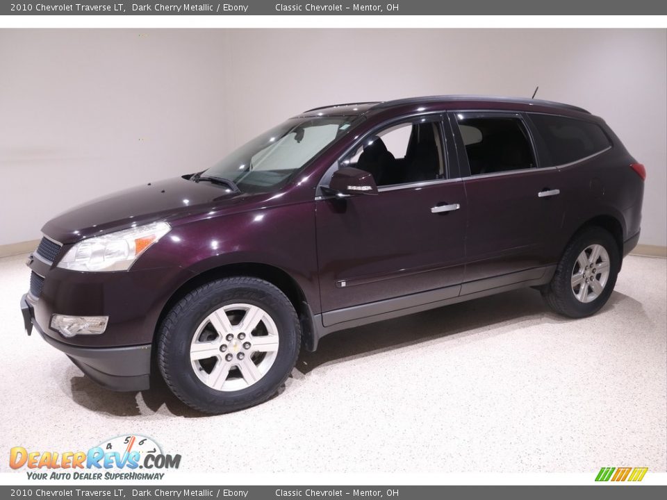 2010 Chevrolet Traverse LT Dark Cherry Metallic / Ebony Photo #3