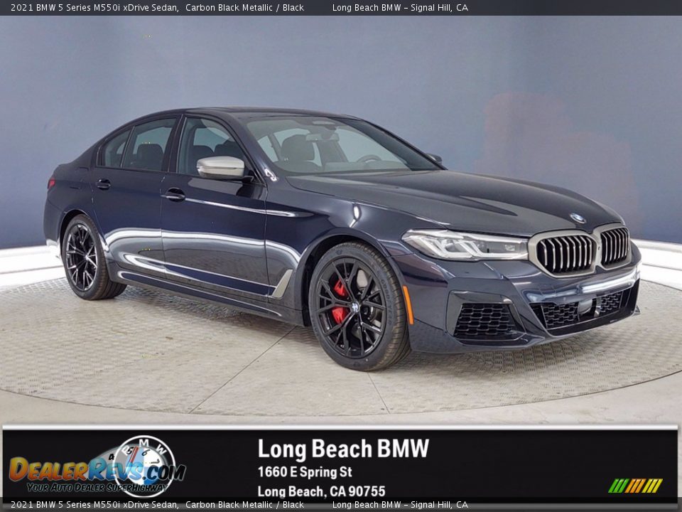 2021 BMW 5 Series M550i xDrive Sedan Carbon Black Metallic / Black Photo #1