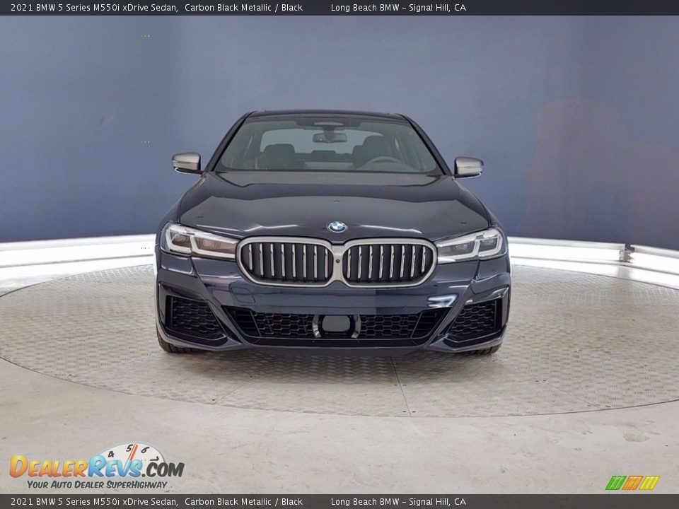 2021 BMW 5 Series M550i xDrive Sedan Carbon Black Metallic / Black Photo #2