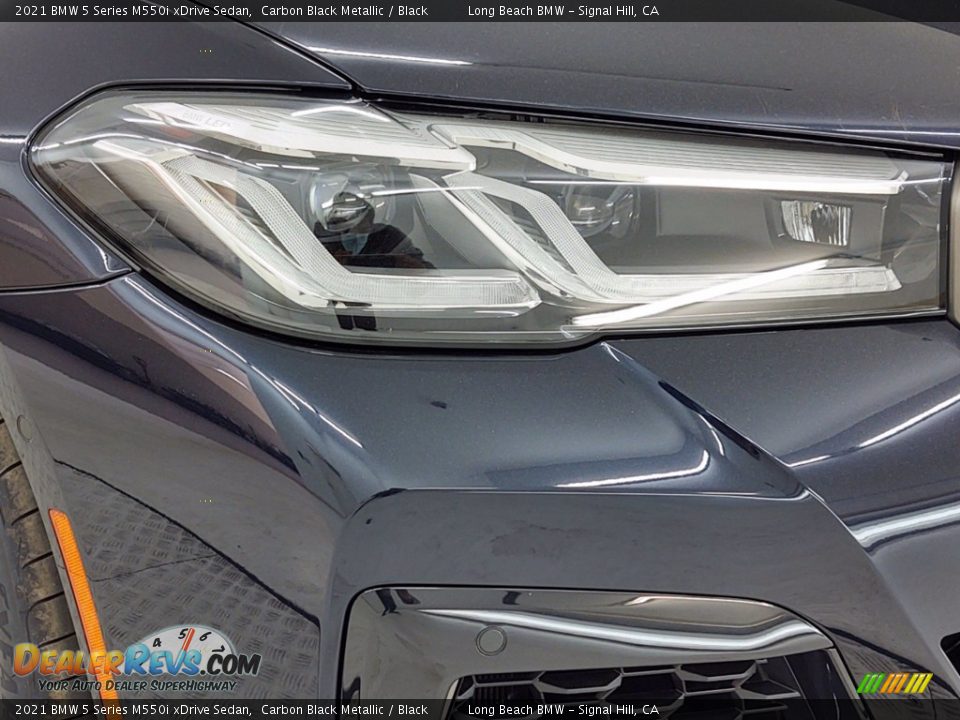 2021 BMW 5 Series M550i xDrive Sedan Carbon Black Metallic / Black Photo #4