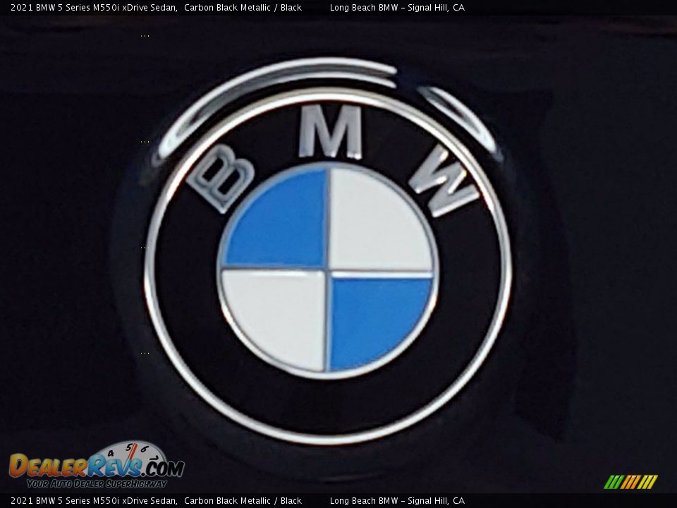 2021 BMW 5 Series M550i xDrive Sedan Carbon Black Metallic / Black Photo #7