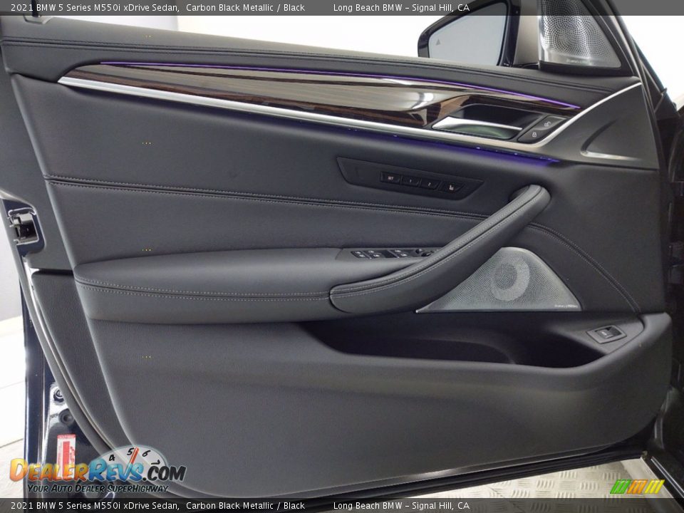 2021 BMW 5 Series M550i xDrive Sedan Carbon Black Metallic / Black Photo #10