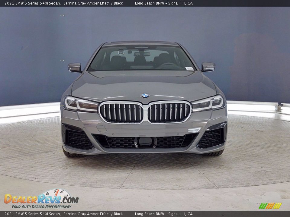 2021 BMW 5 Series 540i Sedan Bernina Gray Amber Effect / Black Photo #2