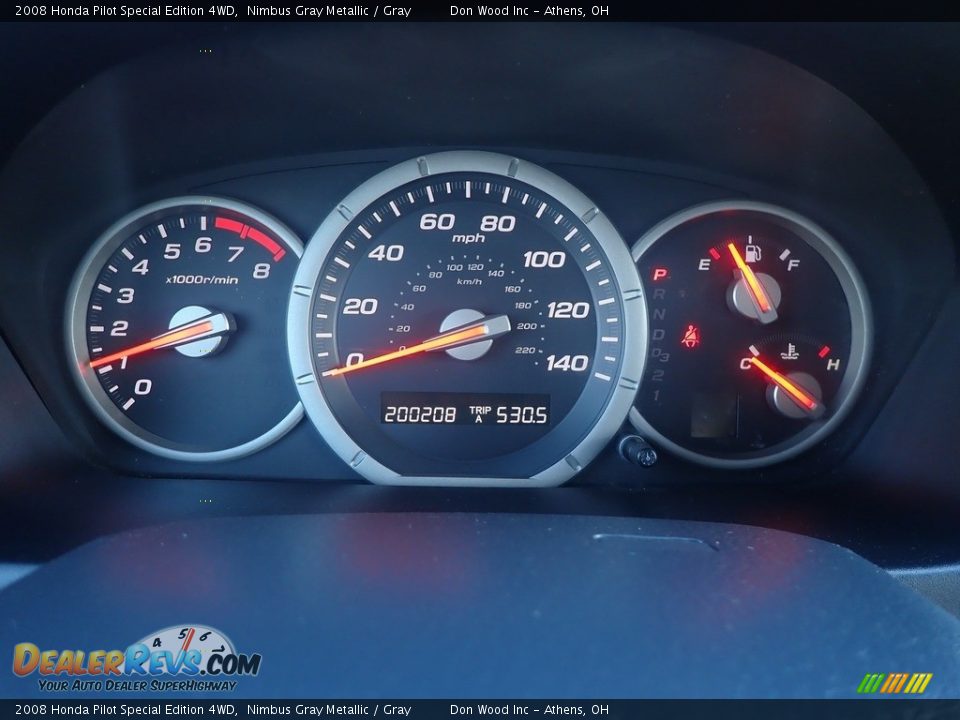 2008 Honda Pilot Special Edition 4WD Nimbus Gray Metallic / Gray Photo #29