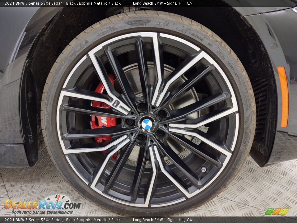 2021 BMW 5 Series 530e Sedan Black Sapphire Metallic / Black Photo #3