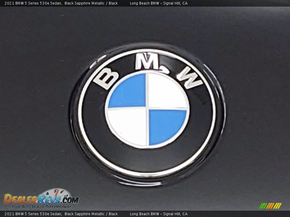 2021 BMW 5 Series 530e Sedan Black Sapphire Metallic / Black Photo #5