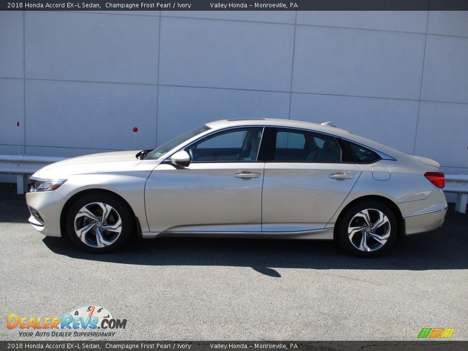 2018 Honda Accord EX-L Sedan Champagne Frost Pearl / Ivory Photo #2