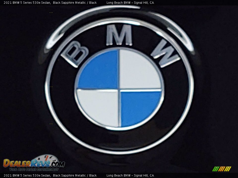 2021 BMW 5 Series 530e Sedan Black Sapphire Metallic / Black Photo #7