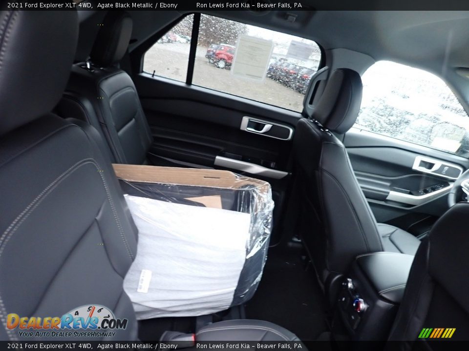 2021 Ford Explorer XLT 4WD Agate Black Metallic / Ebony Photo #10
