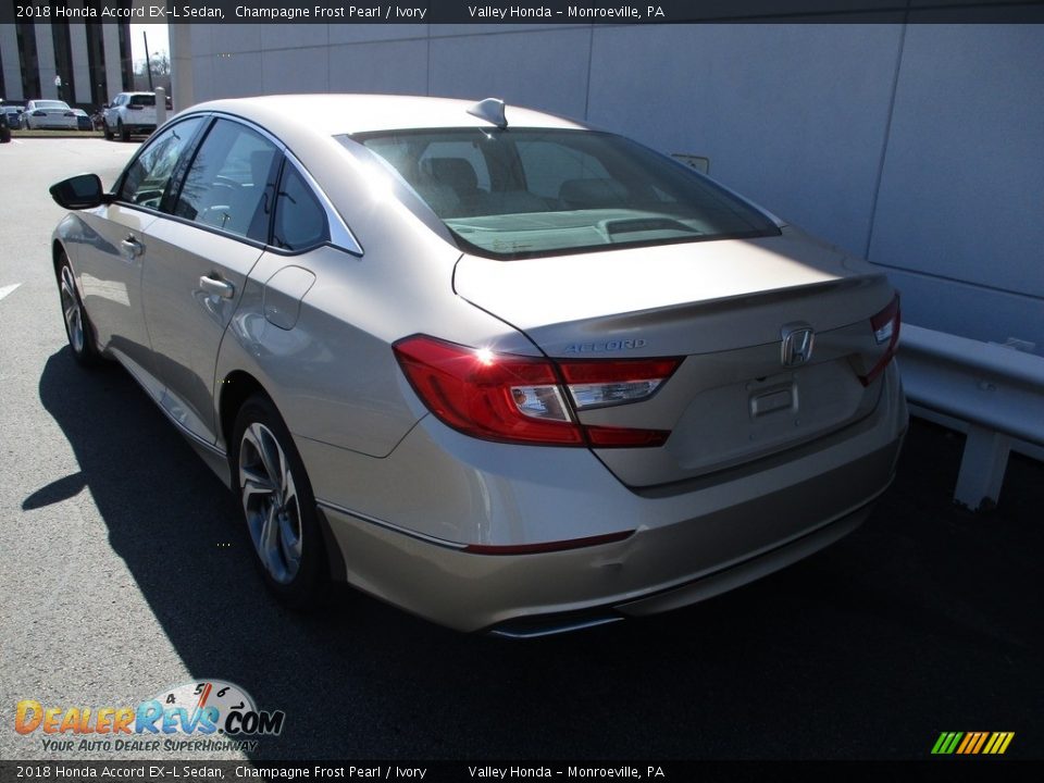 2018 Honda Accord EX-L Sedan Champagne Frost Pearl / Ivory Photo #3