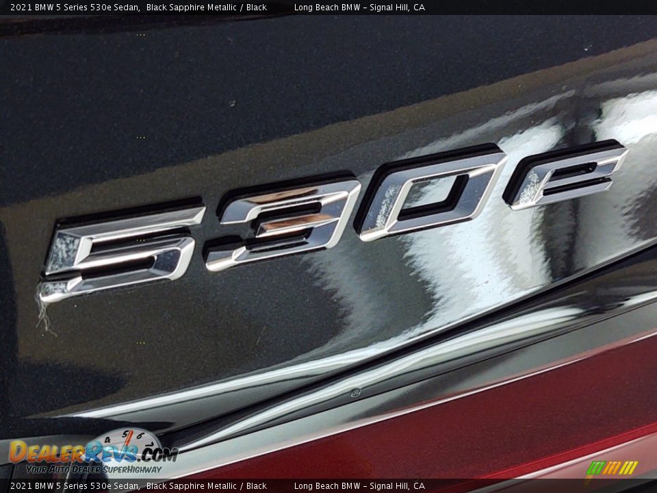 2021 BMW 5 Series 530e Sedan Black Sapphire Metallic / Black Photo #8