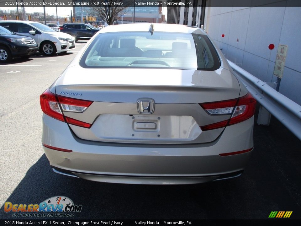 2018 Honda Accord EX-L Sedan Champagne Frost Pearl / Ivory Photo #4