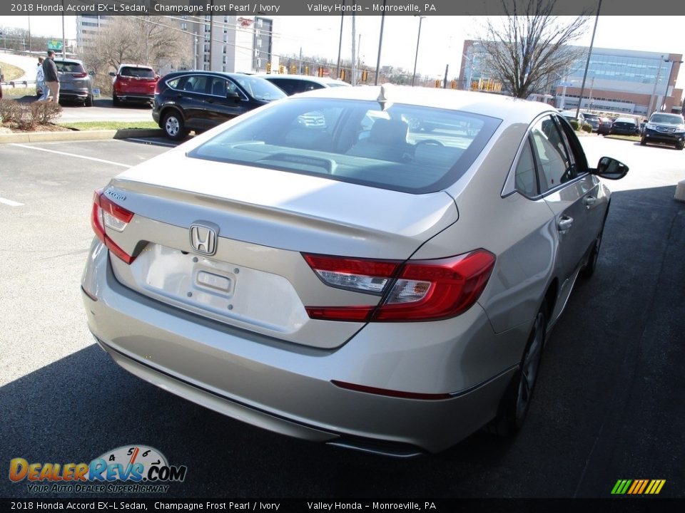 2018 Honda Accord EX-L Sedan Champagne Frost Pearl / Ivory Photo #5