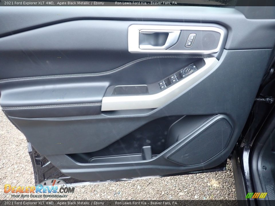 2021 Ford Explorer XLT 4WD Agate Black Metallic / Ebony Photo #13