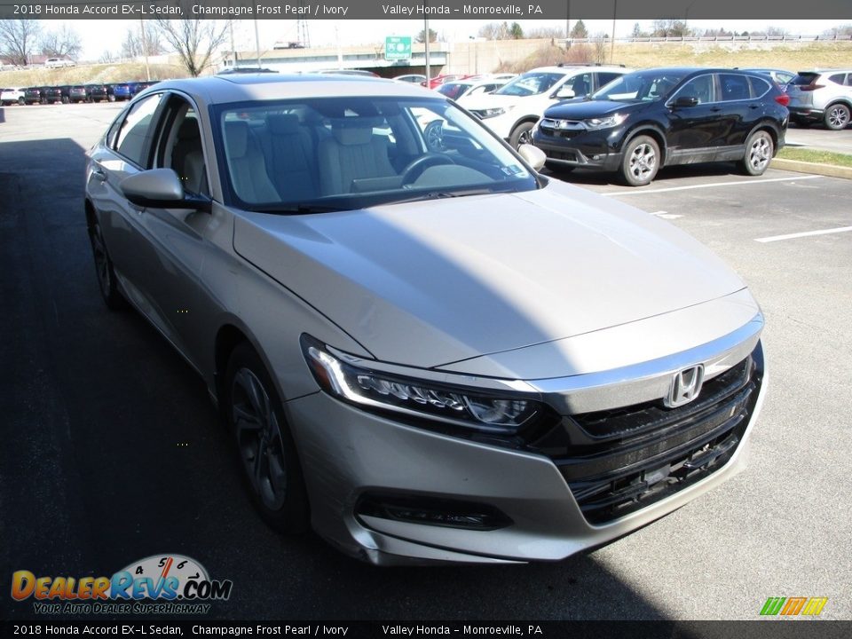 2018 Honda Accord EX-L Sedan Champagne Frost Pearl / Ivory Photo #6